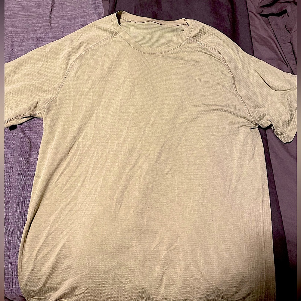 Lime green Lululemon athletic shirt, medium